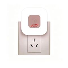 Square Night Light With Large Button and Direct-Plug Socket