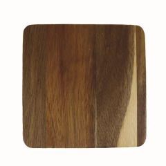 Square Wood Coaster With Bottle Opener