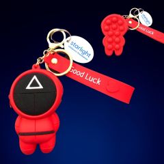 Squid Game Pop-It Pouch W/ Custom Printed Key Tag