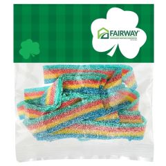 St. Patrick's Day Header Bag With Rainbow Sour Bites 2 Oz