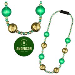 St. Patrick's Day Party Necklace With Green Medallion