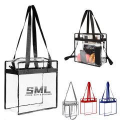 Stadium Approved Clear Tote Bag With Zipper