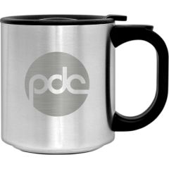 Stainless Steel City Coffee Mug - Laser Etched