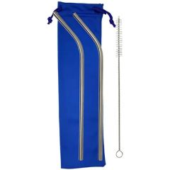 Stainless Steel Curved Straw Kit