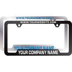 Stainless Steel License Plate Frames With Raised Imprint