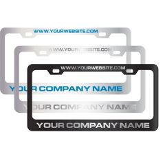 Stainless Steel License Plate Frames With Silkscreen Imprint