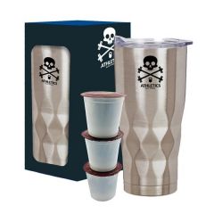 Stainless Steel-Made Cyclone Tumbler With Wake Up Shots