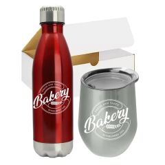 Stainless Steel Tumbler And Wine Tumbler Set