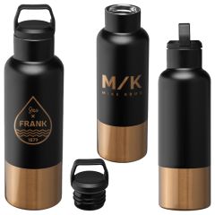Stainless Steel Vacuum Insulated Bottle - 22.5 Oz - Laser