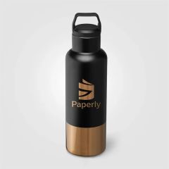 Stainless Steel Vacuum Insulated Bottle - 22.5 Oz - Laser