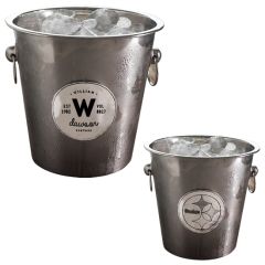 Stainless Steel Wine Or Champagne Bucket With Medallion