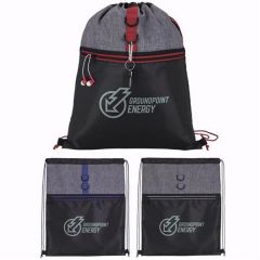 Stand Alone Drawstring Backpack