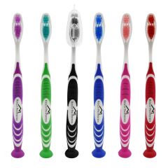 Stand Up Suction Toothbrush With Tongue  Scraper
