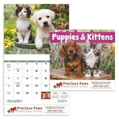 Stapled Puppies & Kittens Lifestyle Appointment Calendar