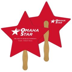 Star Hand Fan Full Color 2 Sides