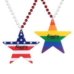 Star Patriotic/Pride Medallion Beads
