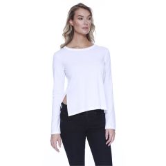Startee Ladies' Cvc High Low Long-Sleeve T-Shirt
