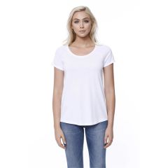 Startee Ladies' Cvc Loose Short-Sleeve Raglan