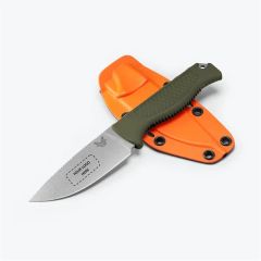 Benchmade Steep Country Dark Olive Santoprene Drop-Point Knife