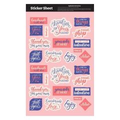 Sticket Sheet 11.5 Inch  X 7 Inch  Custom Shapes