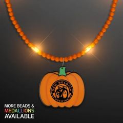 Still-Light Beads With Pumpkin Medallion