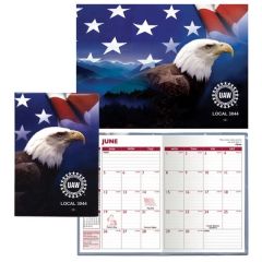 Stock Full Color Vinyl Cover 7 Inch X 10 Inch Patriotic Planners