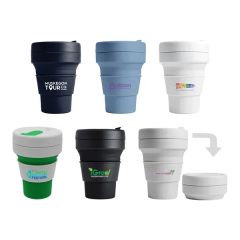 Stojo 12 Oz Collapsible Cup, Full Color Digital