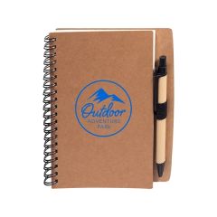 Stone Paper Spiral Notebook & Pen 5.5 Inch X 7 Inch