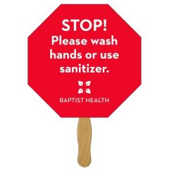 Stop Sign Fast Hand Fan - 1 Day