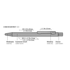 Straight M Gum Plunger-Action Pen