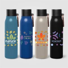 Strata Recycled Stainless Steel Utility Clip Bottle - 18 Oz