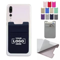 Stretch Lycra Phone Stick On Card Wallet Sleeve