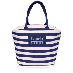 Striped Mariner Tote Bag