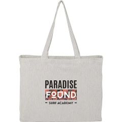 Striped Pacific Recycled Cotton Shopper Tote