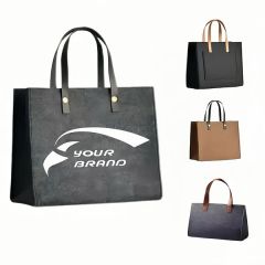 Stylish Felt Tote Bag For Office Commutes