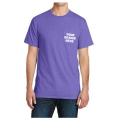 Stylish Pigment-Dyed Tee With Pocket