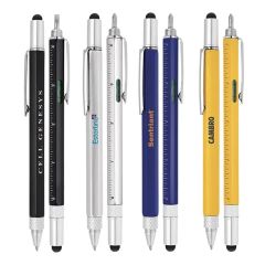 Stylus-233l Ballpoint & Ruler & Screwdriver & Level Tool