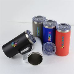 Summit 20 Oz Double Wall Vi Stainless Steel Campfire Mug