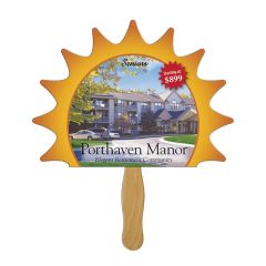 Sun Hand Fan Full Color 1 Side