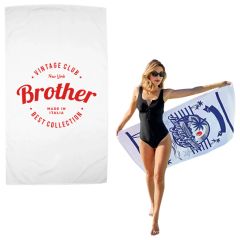 Superior Weight White Beach Towel