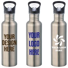 ThermoFlask Double Wall Vacuum Insulated Stainless Steel 2-Pack of Water  Bottles, 14 Ounce, Harbor Grey/Denim