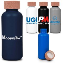 Sustainable Sugar Cane & Cork Water Bottle - 22 Oz