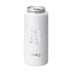 Swig 12 Oz Golf Partee Skinny Can Cooler, Laser, Premium