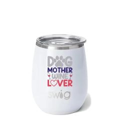 Swig 12 Oz Shimmer Stemless Wine Cup, Full Color Digital