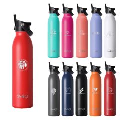 Swig 20 Oz Matte Bottle With Flip And Sip Lid, Laser, Sta