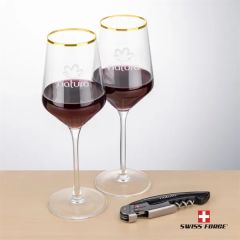 Swiss Force Opener & Tucson Gold Rim Wine