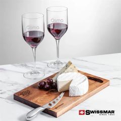 Swissmar Acacia Board & 2 Belmont Wine
