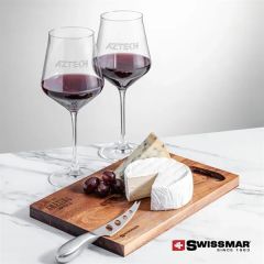 Swissmar Acacia Board & 2 Bretton Wine