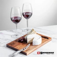 Swissmar Acacia Board & 2 Coleford Wine