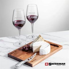 Swissmar Acacia Board & 2 Lethbridge Wine